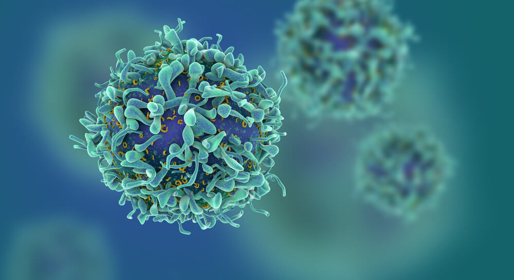 3d Illustration of T Cells or Cancer Cells