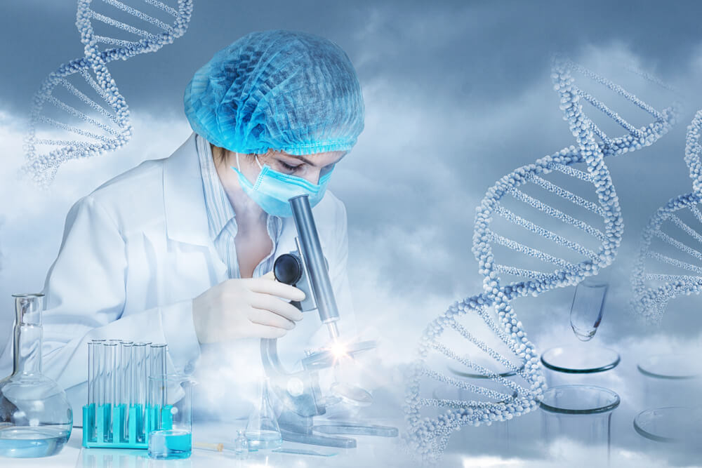 The Concept of Research and Dna Testing . The Laboratory Is Conducting a Study of Medical Samples.