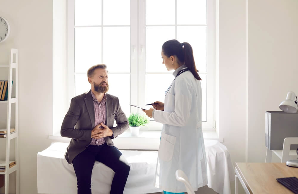 Patient With Stomach Ache Visiting Gastroenterologist