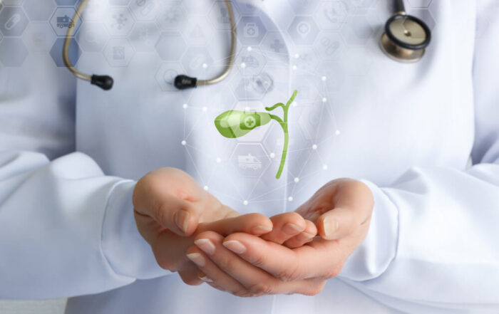 The Concept of Treatment of the Gallbladder. The Doctor Supports the Gallbladder.