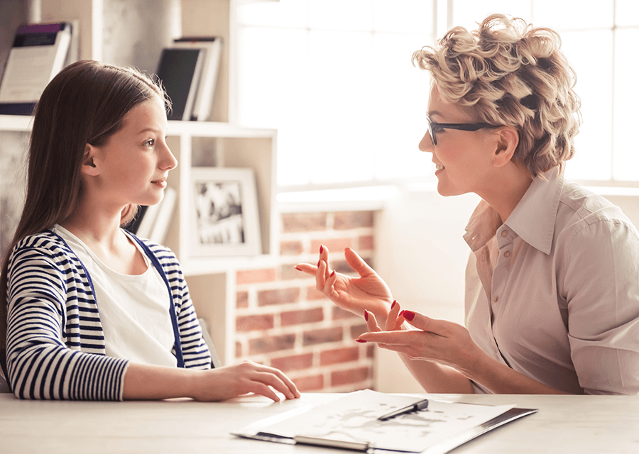 Teen Depression – side_img Mother Facing Her Teen Daughter Talking About Depression