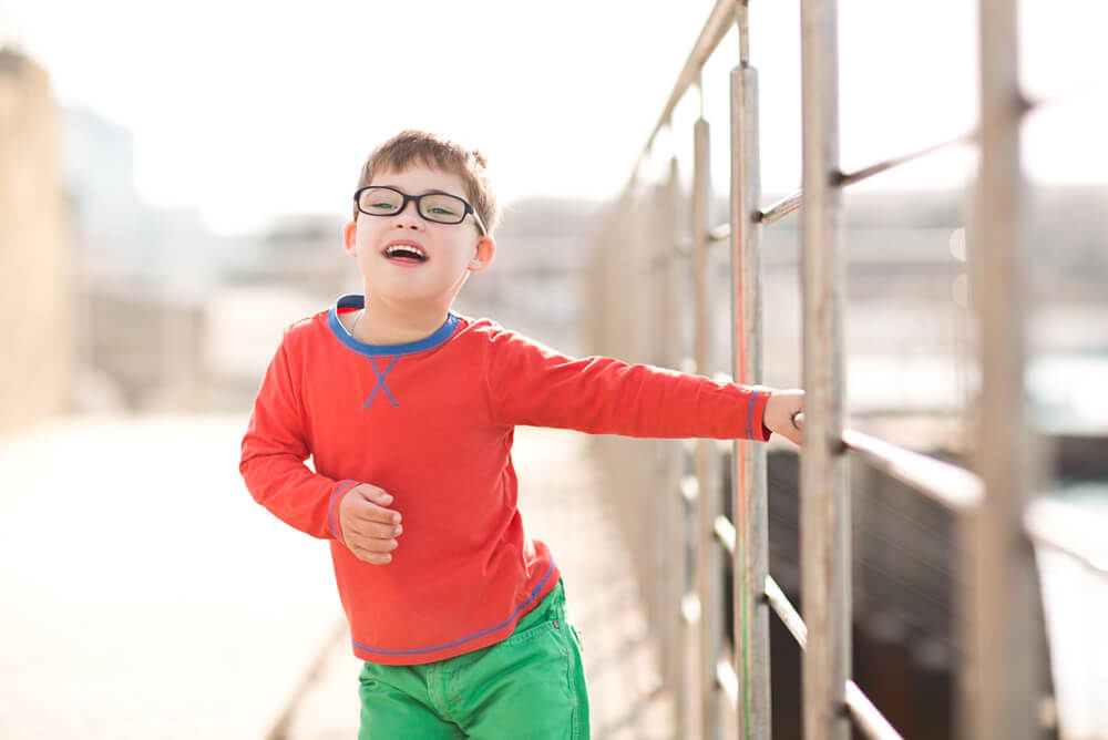 Child With Down Syndrome Dancing