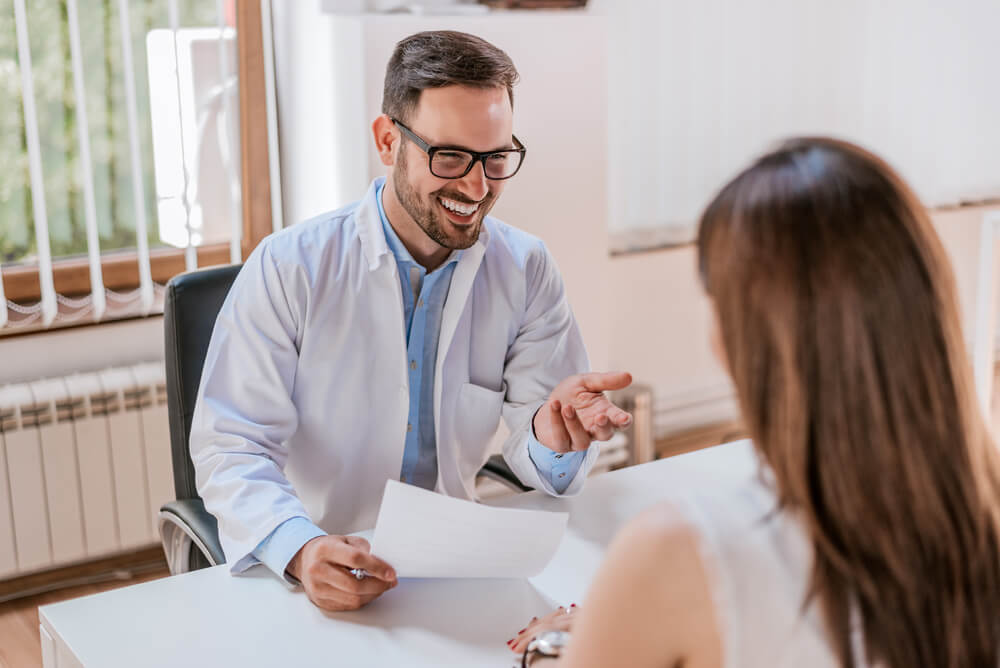 Doctor Talking to Woman