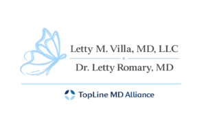 Letty M. Villa, MD & Letty Romary, MD Logo