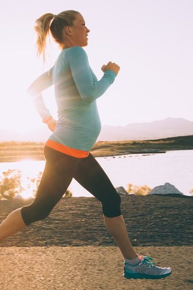 Pregnant woman Jogging