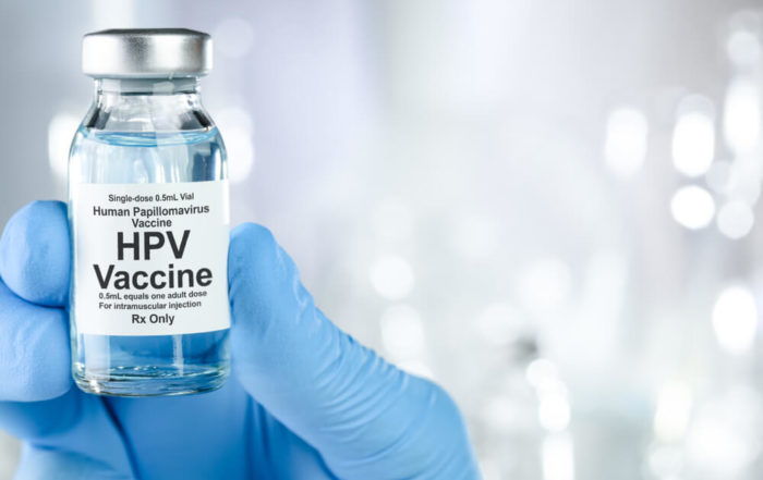 Small Drug Vial With HPV Vaccine