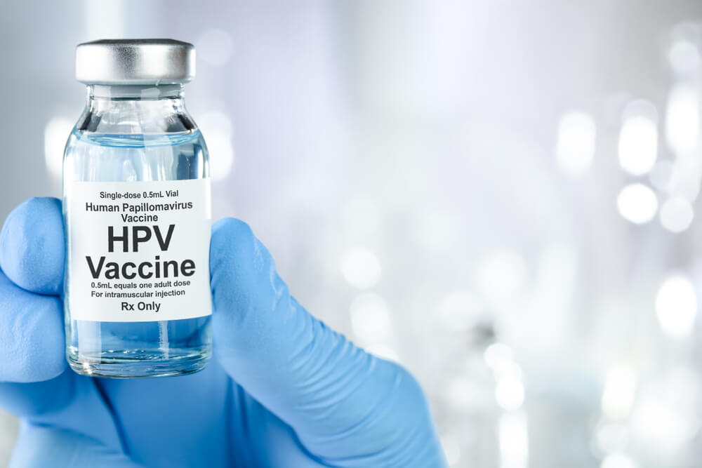 Small Drug Vial With HPV Vaccine