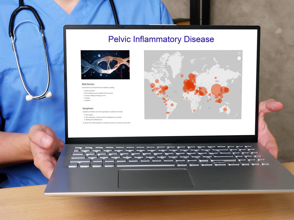 Pelvic Inflammatory Disease Inscription on the Piece of Paper.