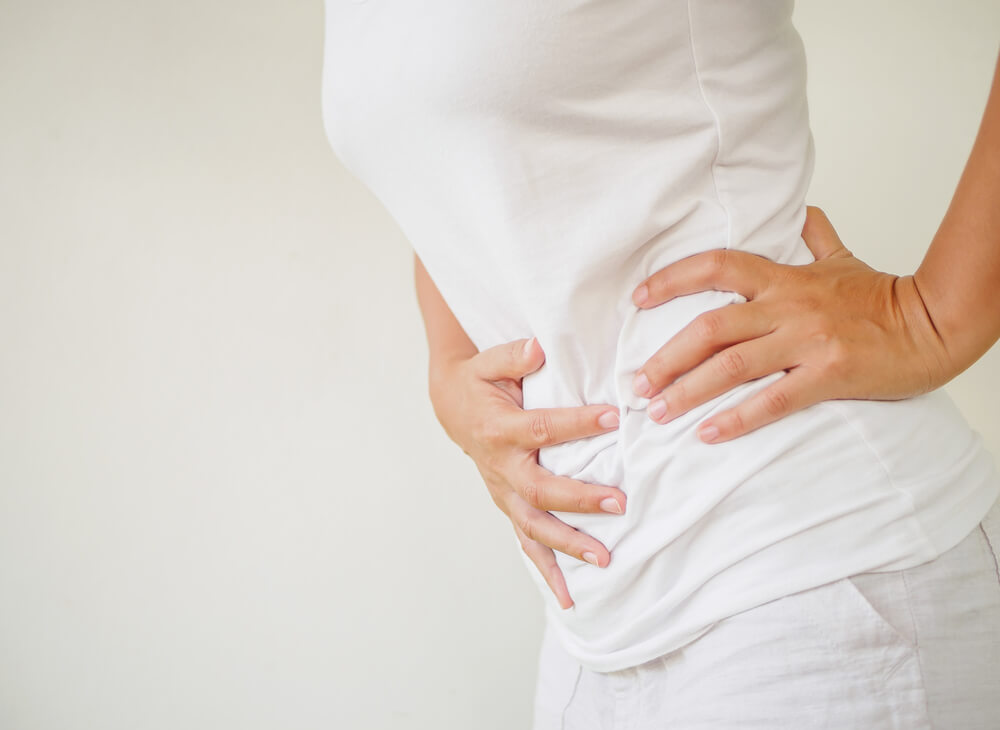 Woman Having a Stomachache, or Menstruation Pain