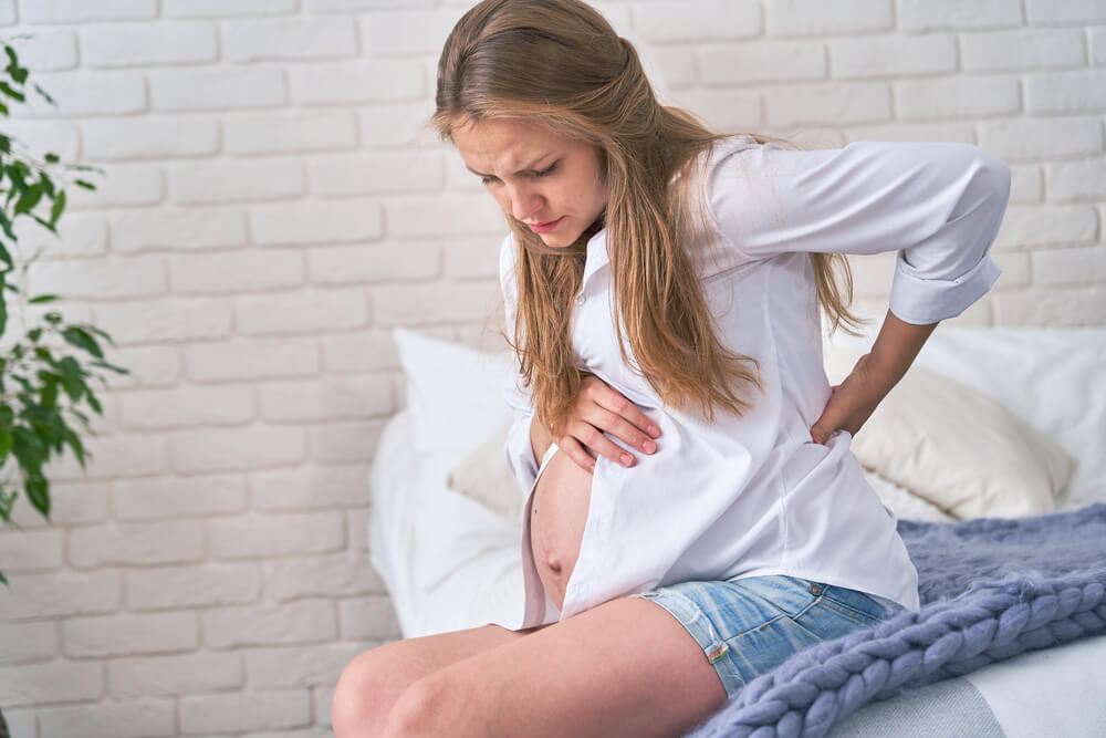 Pain in the Abdomen of a Pregnant Woman, Birth Pangs Before Birth