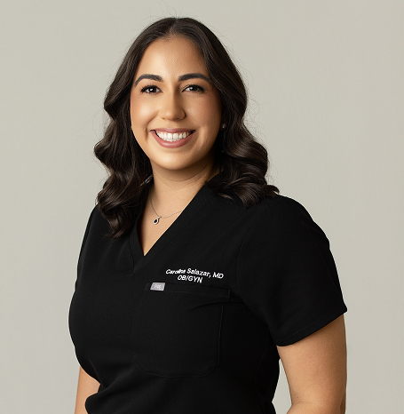 Dr Salazar Solo Scrub (1) 1 Carolina Salazar, MD headshot | OB/GYN in Miami, FL | My OBGYN Specialists