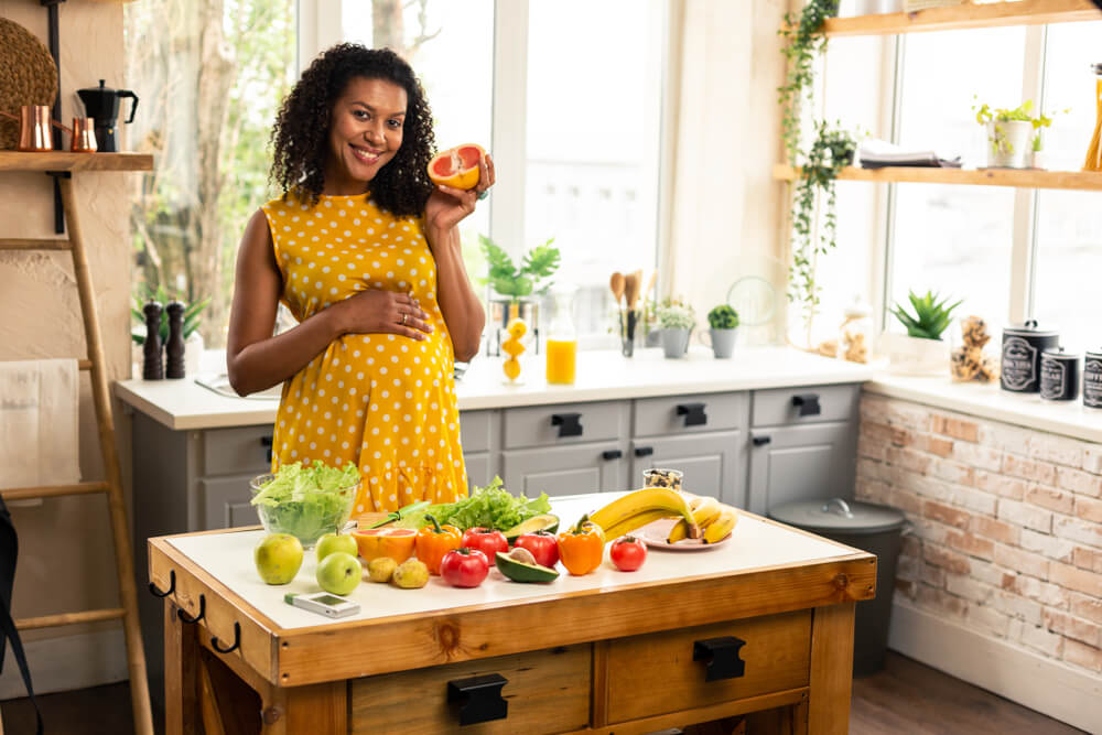 Pregnant Woman In the Kitchen 