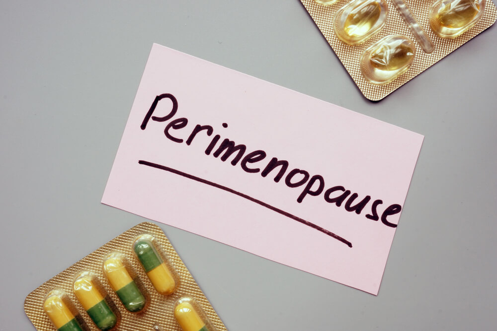 Text Sign Showing Hand Written Words Perimenopause