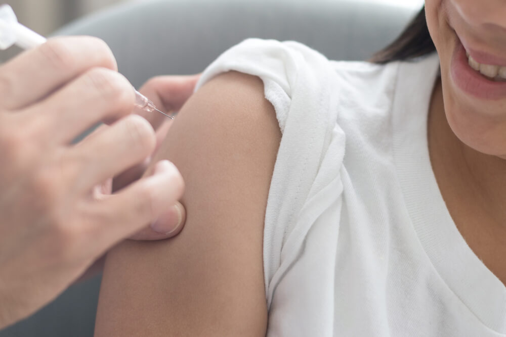 Woman Getting a HPV Vaccine