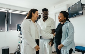 Patient arriving for prenatal appointment. Patient arriving for prenatal appointment.