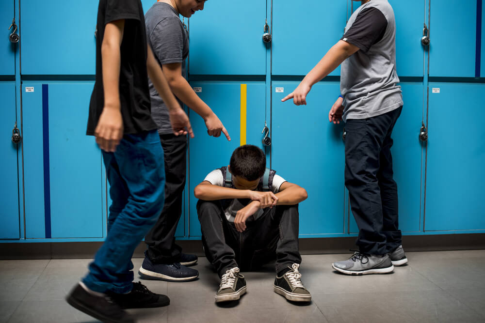 Boy Student Getting Bullied in School