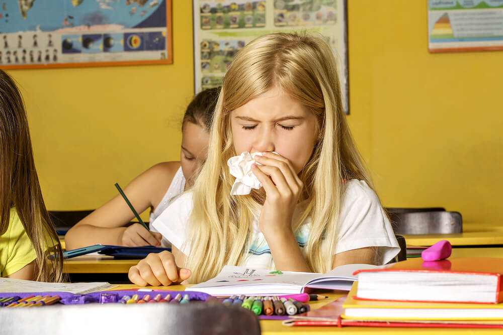 A Cold Girl In School