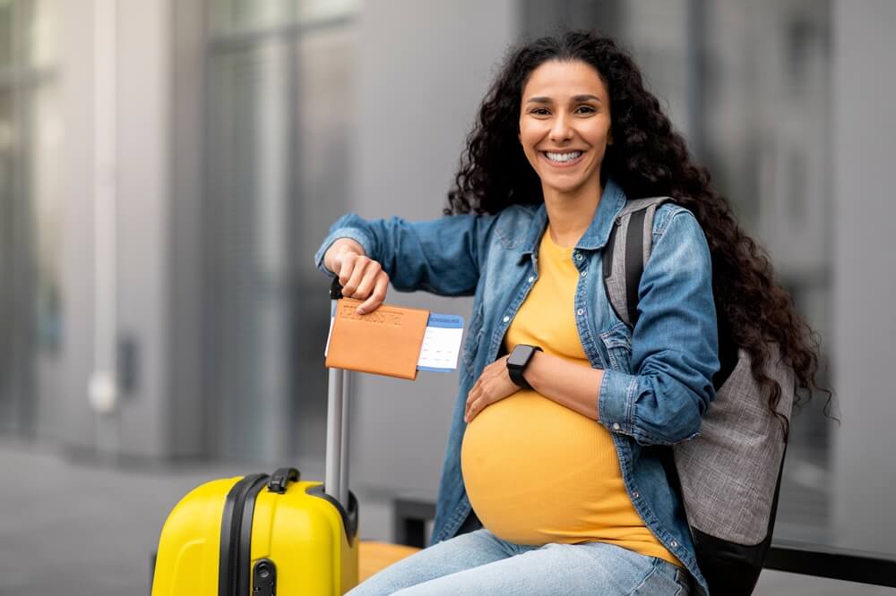 Pregnant Woman Traveling