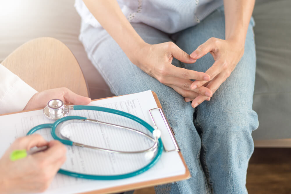 Gynecologist Physician Consulting and Examining Woman Patient Health in Obstetrics and Gynecology Department in Medical Hospital Health Service Center.