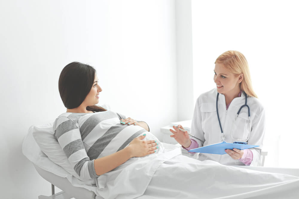 Pregnant Woman Visiting a Doctor