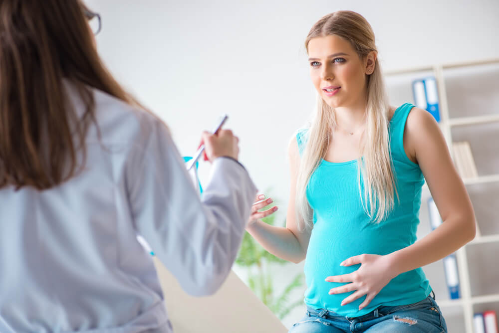 Pregnant Woman at Regular Pregnancy Check-up