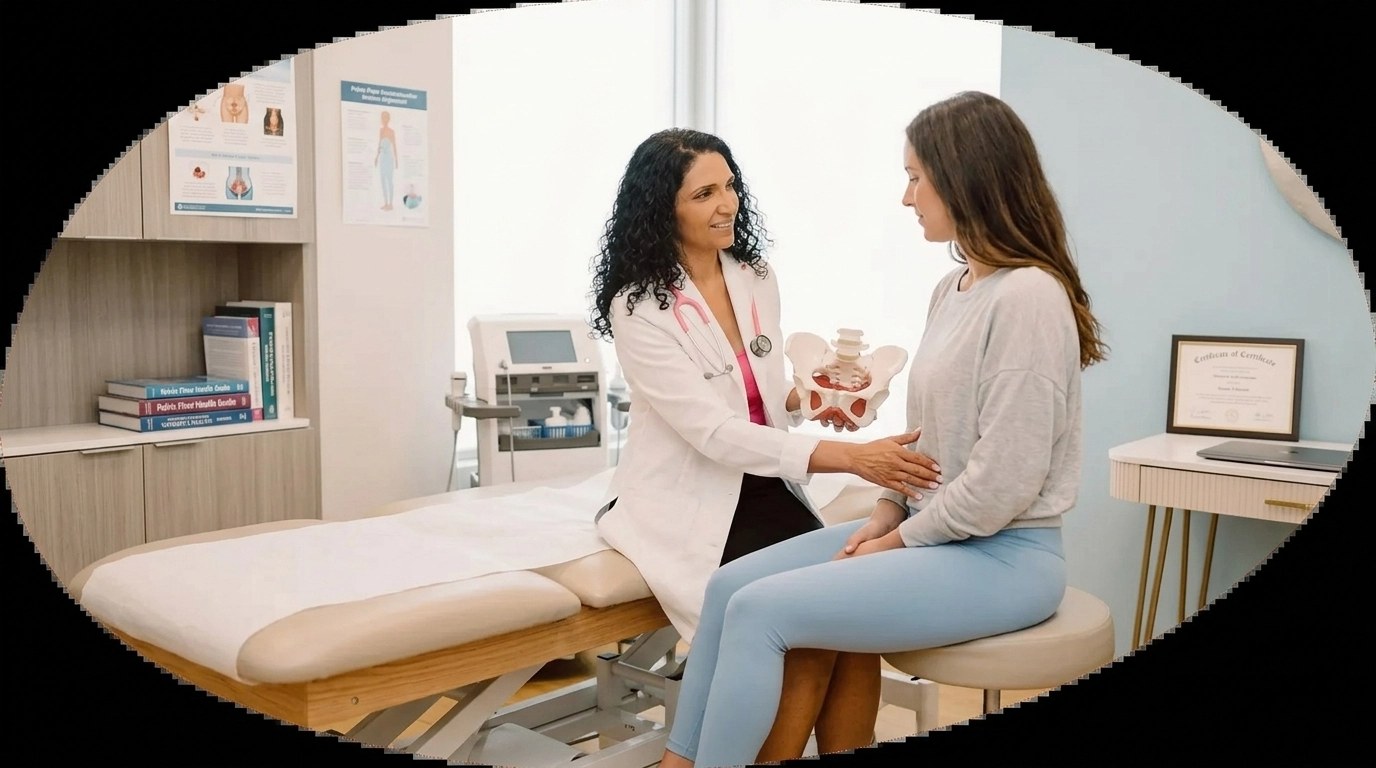 Pelvic floor therapy patient consultation in Coral Springs