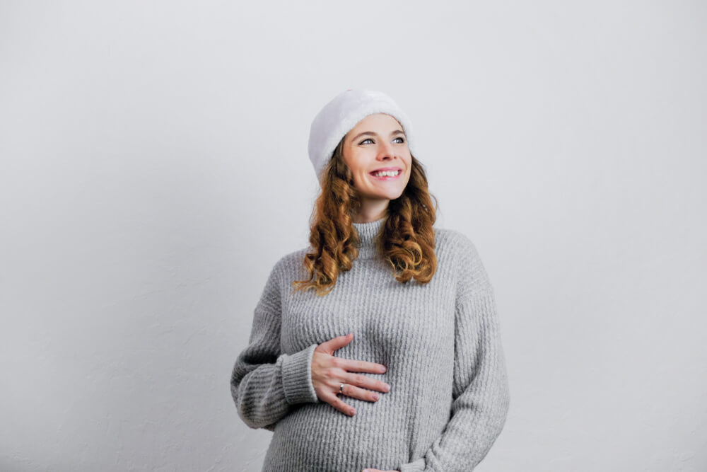 Pregnant Woman Smiling