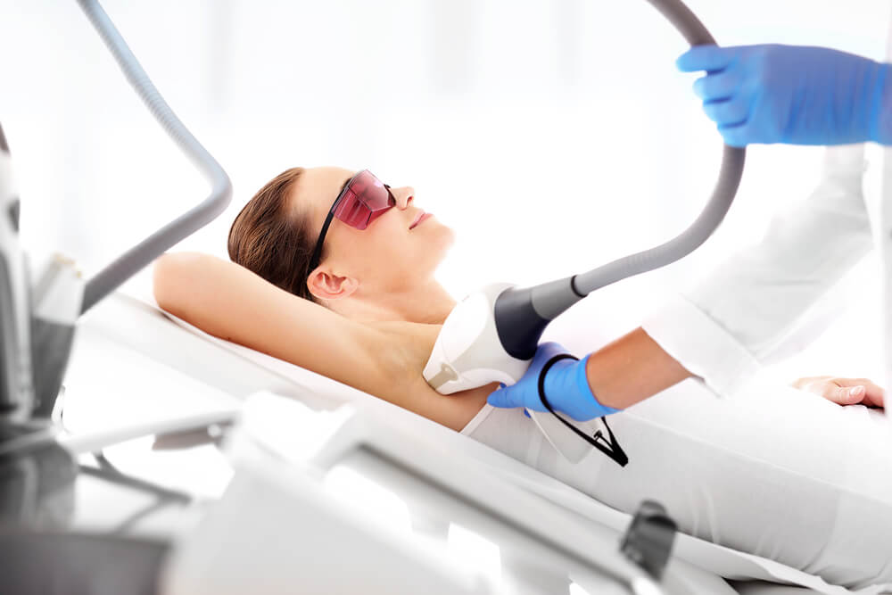 Smooth Skin Under The Arms Woman On Laser Hair Removal